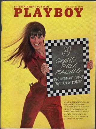 Playboy May 1967 - Sex Star Sylva Koscina,  Grand Prix Racing,  Woody Allen Interview