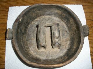 Vintage Antique Wooden Bowl From South America