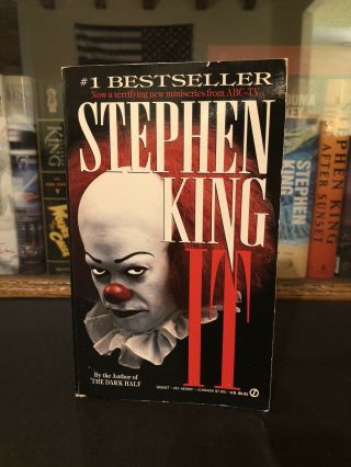 It By Stephen King Paperback Tim Curry Cover Rare