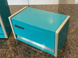 Snap On Tools Turquoise Mini Top Bottom And Side Tool Box’s Rare Color Stunning 2