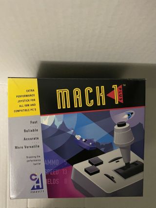 Ch Products Mach I 1 Plus Analog Joystick W/ Box & Manuals Vintage Rare