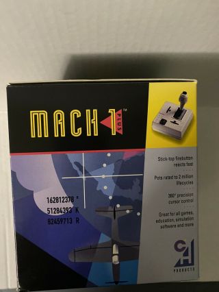 CH Products Mach I 1 Plus Analog Joystick w/ Box & Manuals Vintage Rare 2