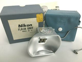 Rare Vintage 1960 Nikon Flash Unit Bc - 6 (nikkorex & F) Nippon Kogaku Japan