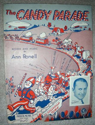 1931 The Candy Parade Vintage Sheet Music By Ann Ronell Ben Bernie