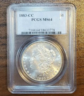1883 Cc Pcgs Ms64 Frosty White Stunner All Rare Morgan Silver Dollar