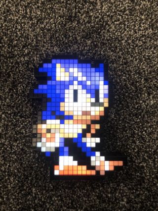 Pdp Pixel Pals Sonic The Hedgehog Collectible Lighted Figure Rare