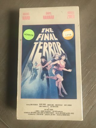 The Final Terror Rare Vhs,  1984 Horror Vestron Video