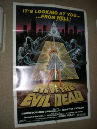 Eye Of The Evil Dead 1sht Rare Horror