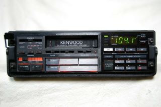 Vintage Kenwood Krc - 636 Am/fm Cassette Car Stereo 15 Lambo Ferrari Bmw Old Rare