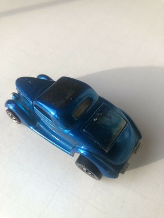 Hot Wheels Redline 36 Ford Coupe (RARE BLUE /WHITE INTERIOR) 6
