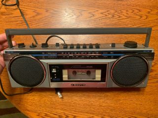 Vintage Sanyo M6900 Am/fm Cassette Tape Player Boombox Radio Rare