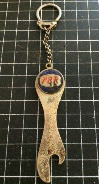 Vintage Pbr Keychain Key Ring Can Opener