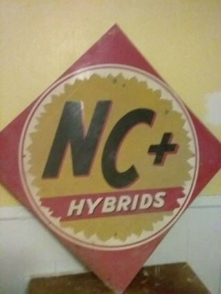 Rare Nc,  Hybrids Large Metal Sign 36 Inches X 36 Inches