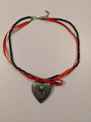 Alchemy Gothic The Reliquary Heart Locket Out Of Print Rare