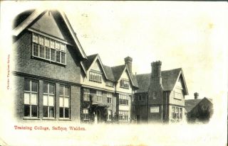 Training College Saffron Walden Postcard Antique Printed Social History