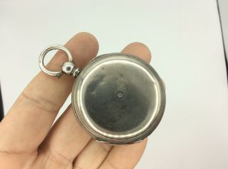 Fantastic Antique Large Solid Silver Full Hunter Mechanical Pocket Watch Fob