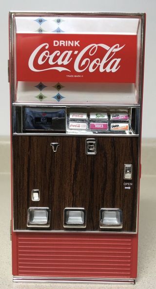 Rare Vintage Coca Cola Vending Machine Die Cast Musical Coke Bank