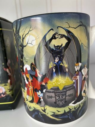 Walt Disney World Villains Ceramic Coffee Cup 12 oz Mug - RARE Disneyland w Box 2