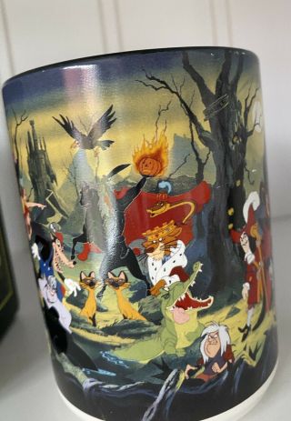 Walt Disney World Villains Ceramic Coffee Cup 12 oz Mug - RARE Disneyland w Box 3