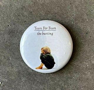 Rare Vintage 1980s Tears For Fears The Hurting Pinback Button Pin Badge 1 "