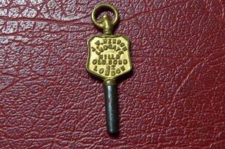 Antique Pocket Watch Key,  J.  W.  Benson,  Ludgate Hill,  London (a124)