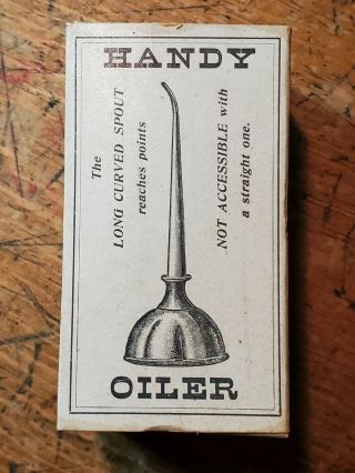 Antique Handy Oiler.  Nos Bridgeport Brass Company Tool.