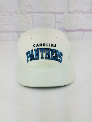 Rare Vintage 1990s Carolina Panthers Arch Snapback Hat Starter Nfl 90s Vtg