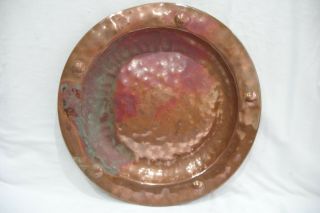 Antique / Vintage Hammered Copper Wall Plate.