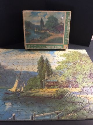 Rare TUCO Vintage puzzle THE OLD HOMESTEAD complete 2