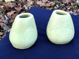 Rare Russel Wright For Bauer Pottery Corsage Vases With A Great Form