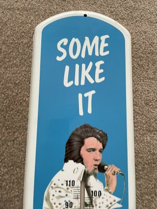 RARE VINTAGE ELVIS PRESLEY SOME LIKE IT COOL OVERSIZED LARGE THERMOMETER 38” 5