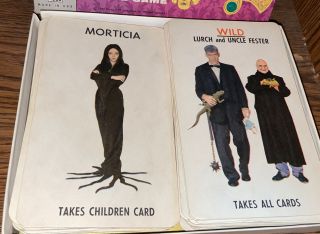 Vintage 1965 The Addams Family Milton Bradley Card Game Rare 2