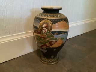 Lovely Large Vintage Decorative Japanese Satsuma.  Vase