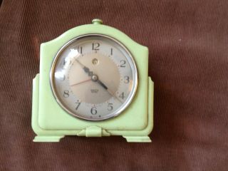 Antique/vintage Electric,  Mantle,  Clock,  Bakelite,  Smith,  Sectric,  Green