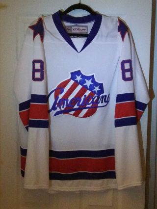 Vintage Authentic Rochester Americans Jersey Rare Large Ccm Hockey (garbowsky)