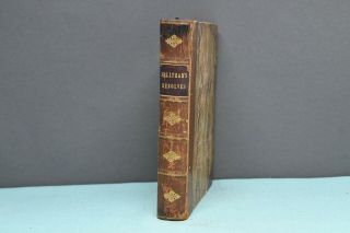 Old Antique 1820 Leather Bound Book Felltham 