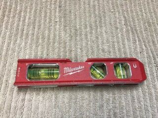 Milwaukee Compact Billet Torpedo Level Amplified Rare Earth Magnets 48 - 22 - 5107