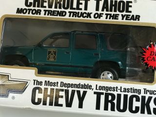 Vintage 1995 1:24 Brookfield Chevy Chevrolet Tahoe Teal - Motor Trend Ed.  Rare