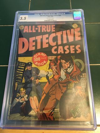 “rare” All - True Detective Cases Giant 100 Pages Comic Book In Case - Rating 3.  5