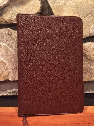 Very Rare Moody Nasb 1977 Center Column Reference Bible Deluxe Cowhide Leather