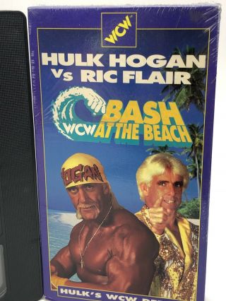 WCW BASH AT THE BEACH 1994 vhs HULK HOGAN Debut Rick Flair wrestling RARE B 2