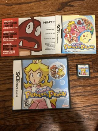 Princess Peach Nintendo Ds 100 Authentic And Complete Very Rare