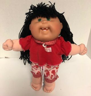 1995 Mattel Cabbage Patch Kids Asian Girl Doll 13 " Green Eyes Teeth Vintage