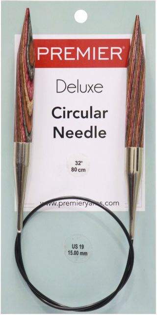 Premier Fixed Circular Knitting Needles 32 " - Size 19/15mm,  Imported.