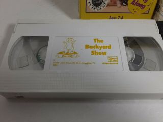 Barney The Backyard Show and Barney Friends Playing It Safe VHS Rare Sing Along 2