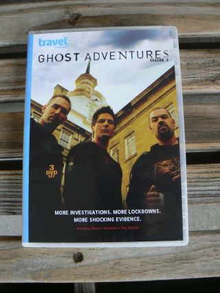 Ghost Adventures: Season 3 (dvd,  2011,  3 - Disc Set) Rare Oop