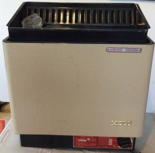 Vintage Rare Helo - Factories Ltd Sauna Heater Stone Stove Model Ykaa7 With Stone