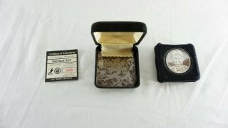 Patrick Roy Silver Coin Medallion Highland NHL 1 oz.  999 Rare w patrik 3