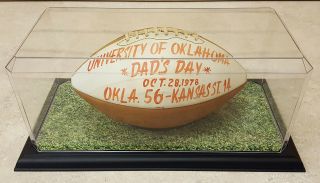 Very Rare Billy Sims/team Autographed 1978 Oklahoma Sooners Dad 