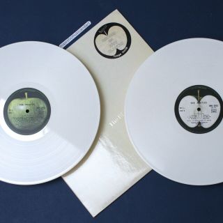 Apple White Vinyl The Beatles White Album France 2 Lp Ex Rare